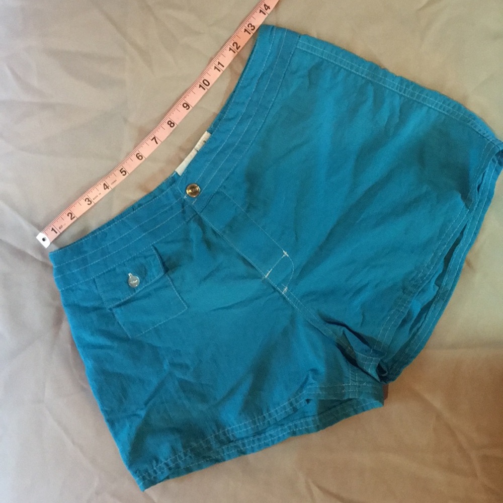 Vintage Teal “OP” Board Shorts Size:9 Juniors